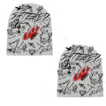 Shattered Hearts DOODLE BEANIE