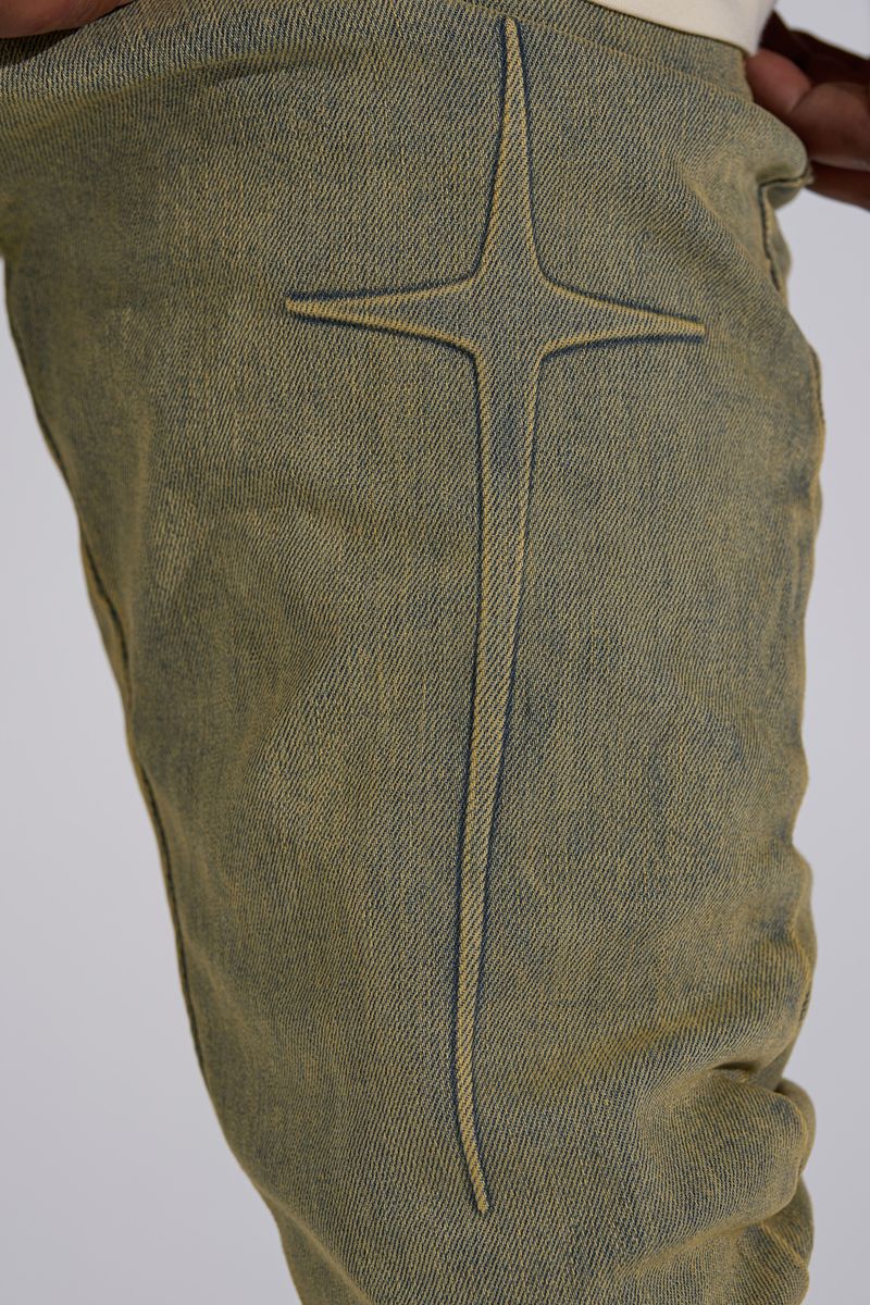 PHEELINGS "ARISE" STACK DENIM (SAND WASH)