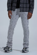 PHEELINGS "FIRST MILLION" RHINESTONE Stacked Denim (LIGHT GREY)