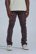 PHEELINGS ABANDONED" CARPENTER STACK DENIM (Ash Purple)