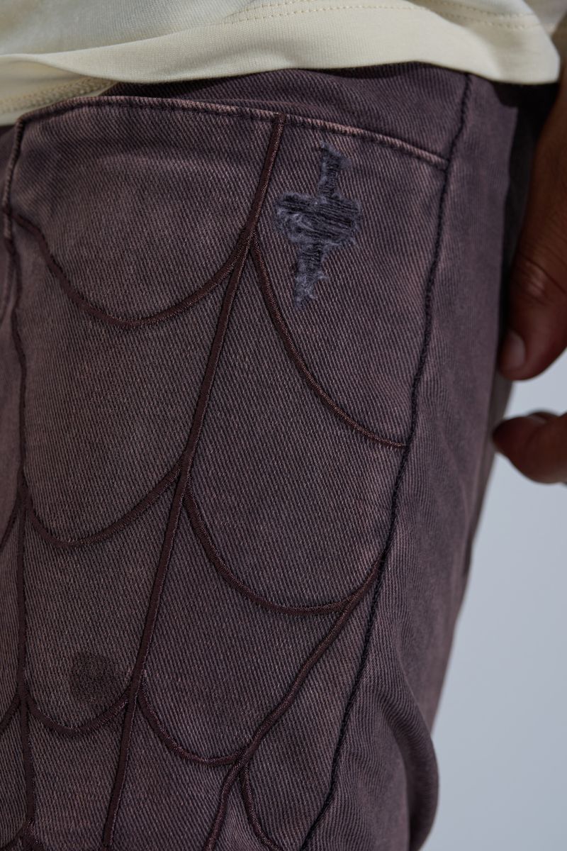 PHEELINGS ABANDONED" CARPENTER STACK DENIM (Ash Purple)