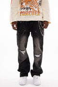 Gunzinii denim pants (Black)