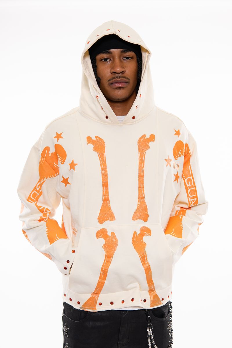 Gunzinii french terry hoodie (Off White)