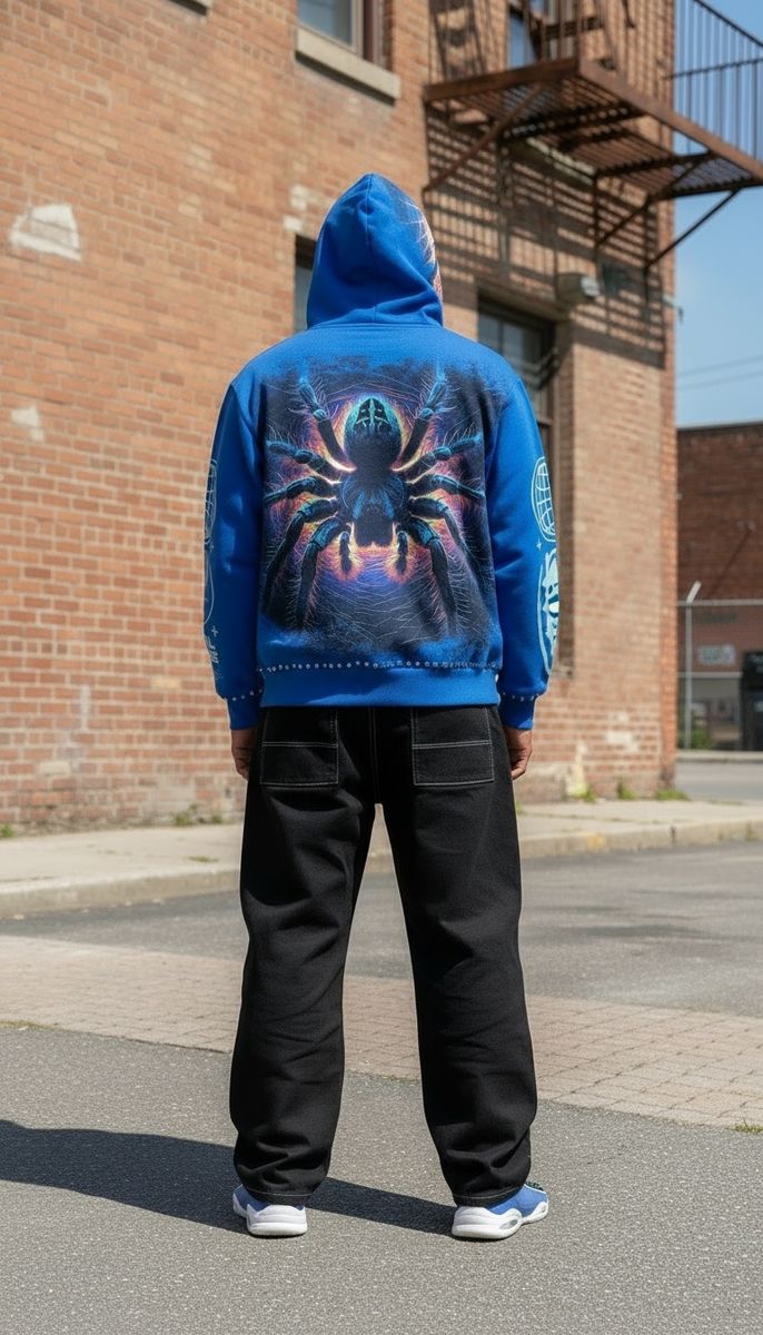 Stray full-zip hoodie (Royal Blue)