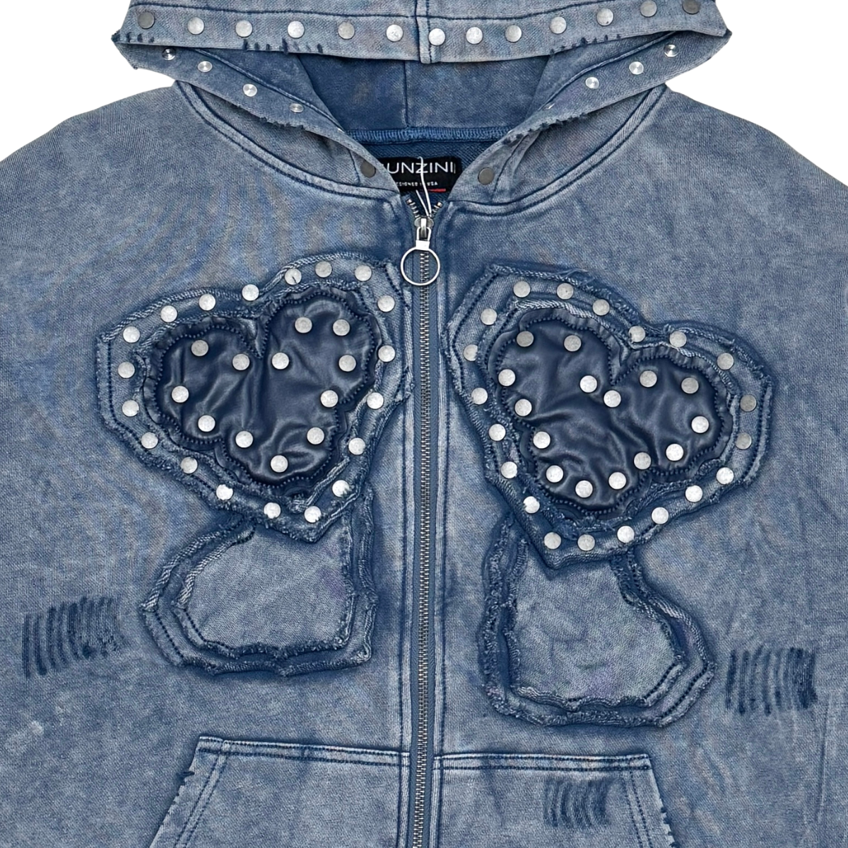 Gunzinii french terry hoodie set (Navy)