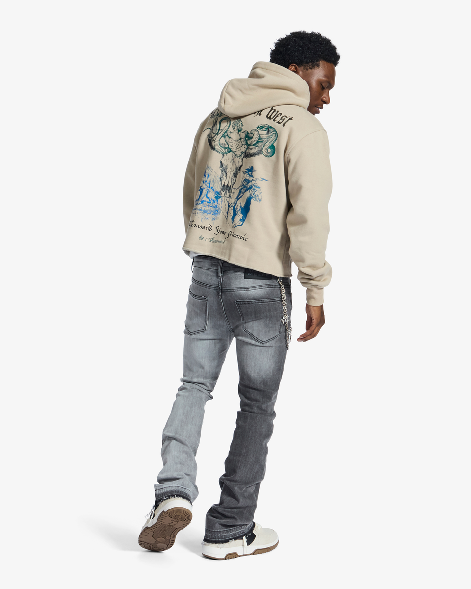 Melee "HANNIBAL" JEANS (SPLIT CHARCOAL WASH)