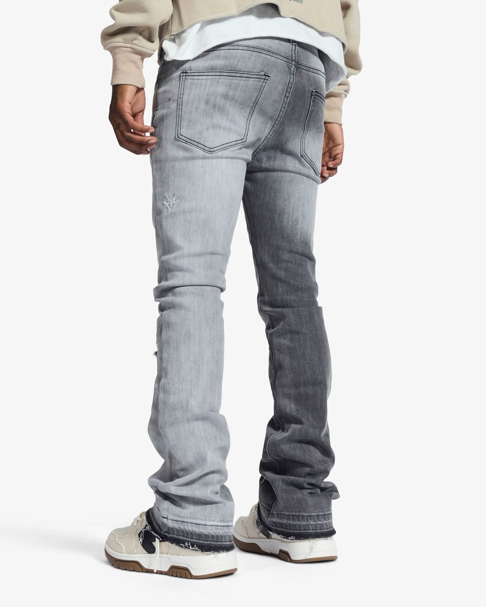 Melee "HANNIBAL" JEANS (SPLIT CHARCOAL WASH)
