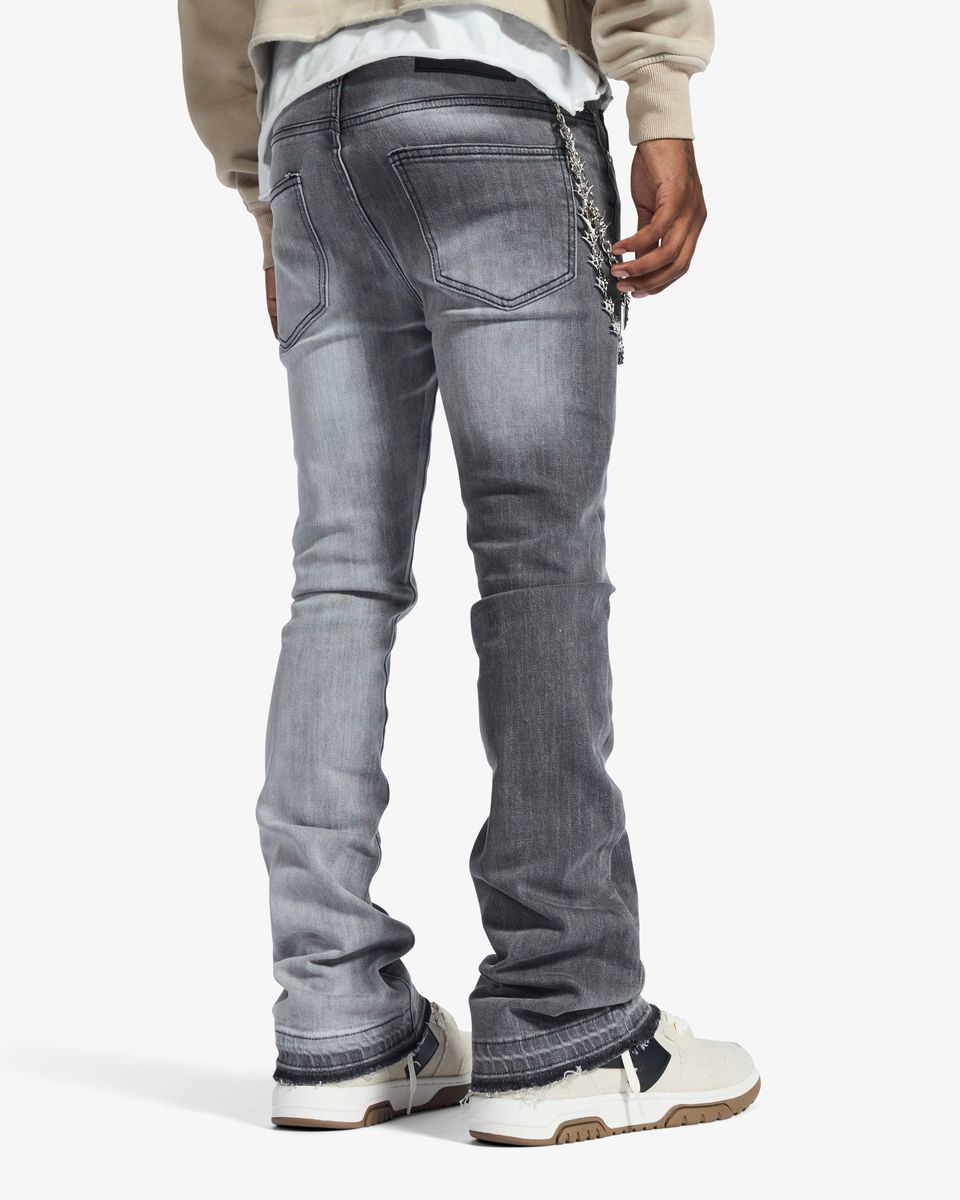 Melee "HANNIBAL" JEANS (SPLIT CHARCOAL WASH)