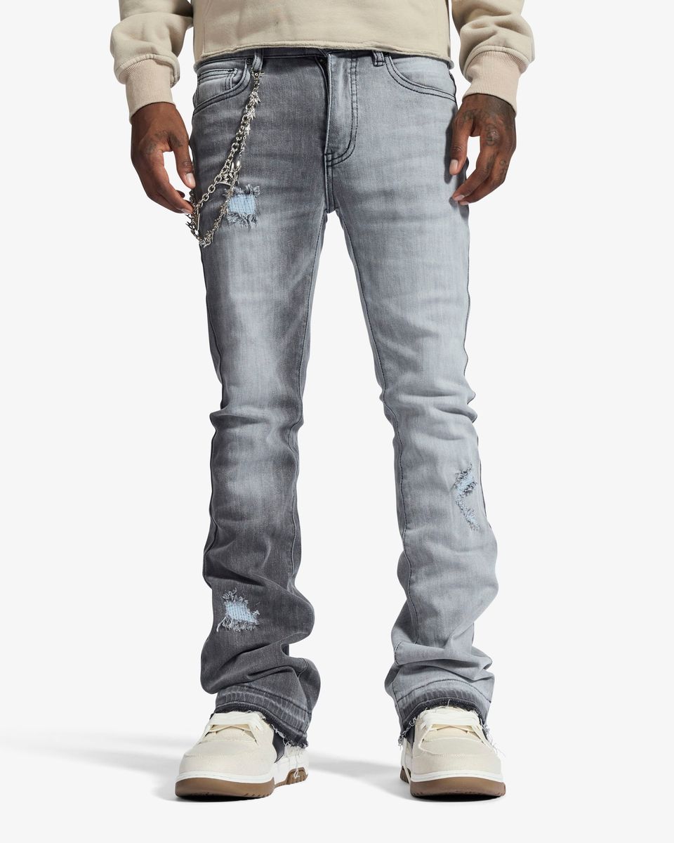 Melee "HANNIBAL" JEANS (SPLIT CHARCOAL WASH)