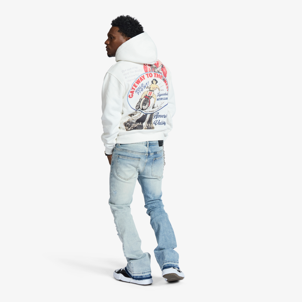 Melee "HANNIBAL" JEANS (SPLIT BLUE WASH)