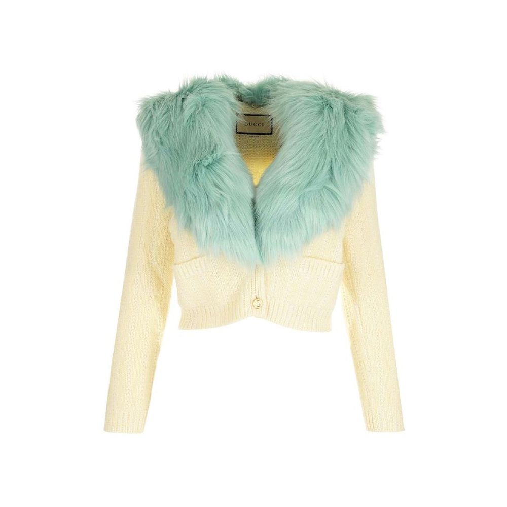 White Wool Cardigan