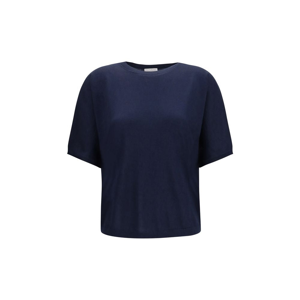 Blue Cashmere Sleeveles Sweater