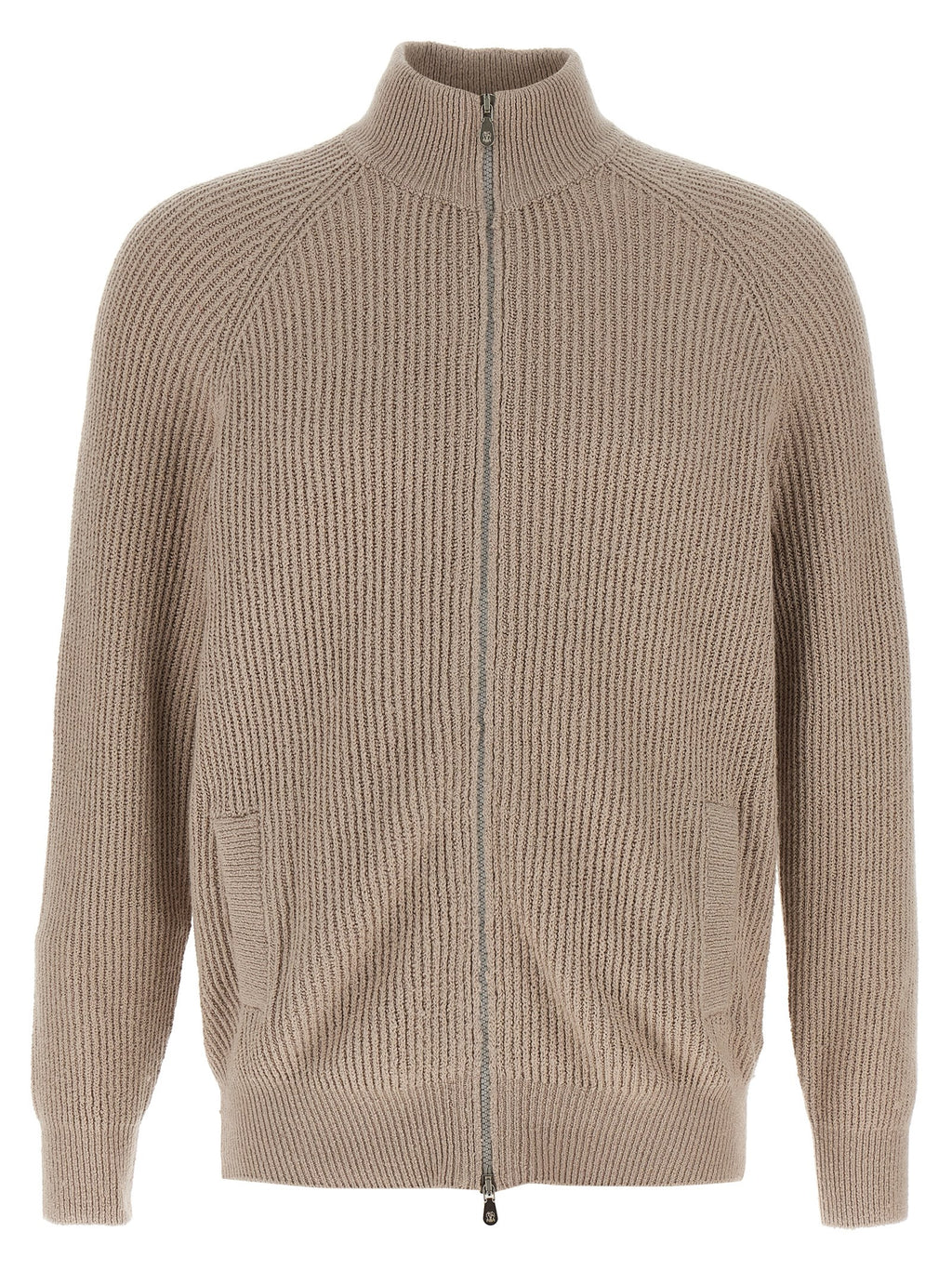 Beige Cotton Cardigan