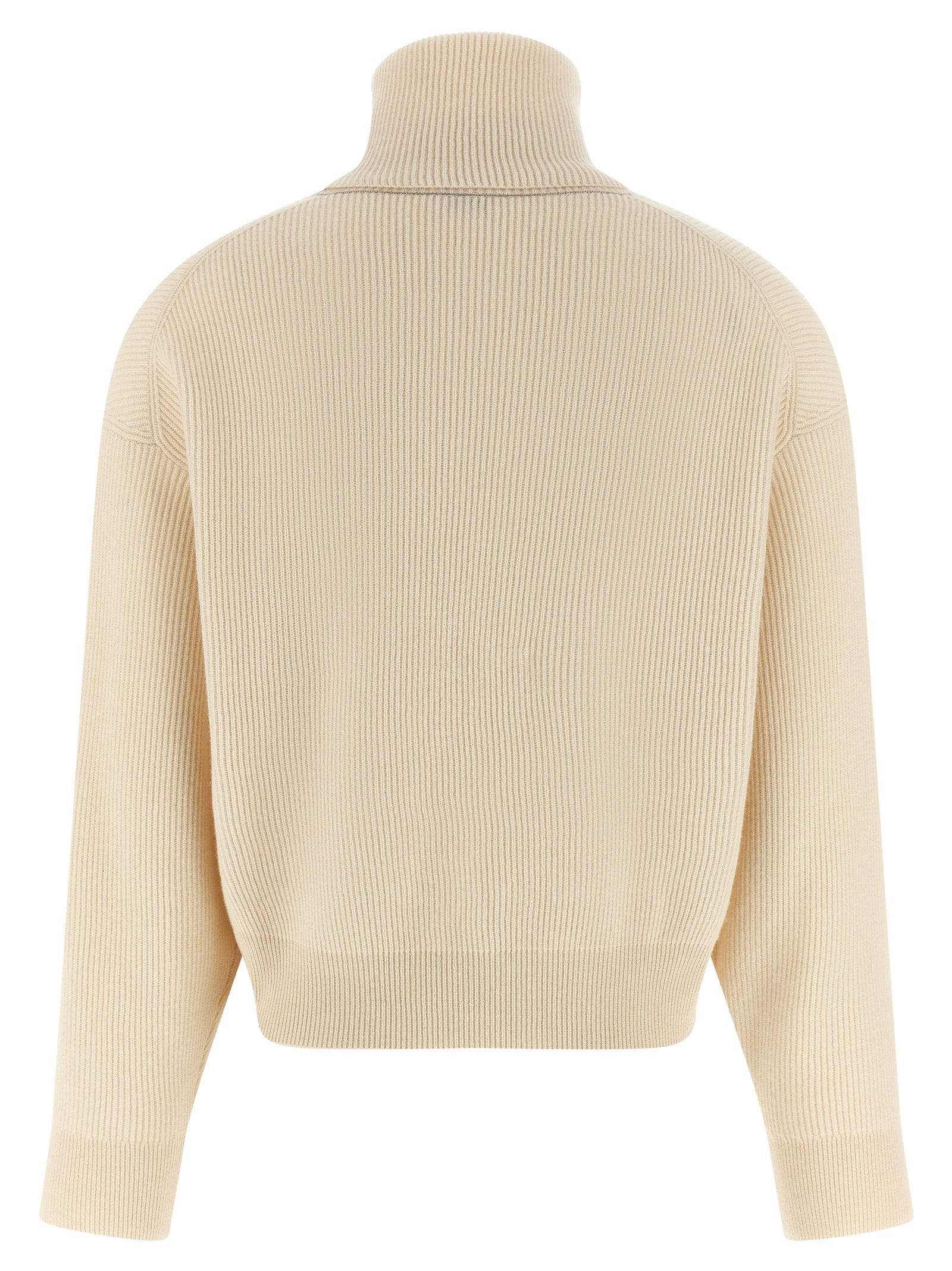 White Virgin Wool Cardigan