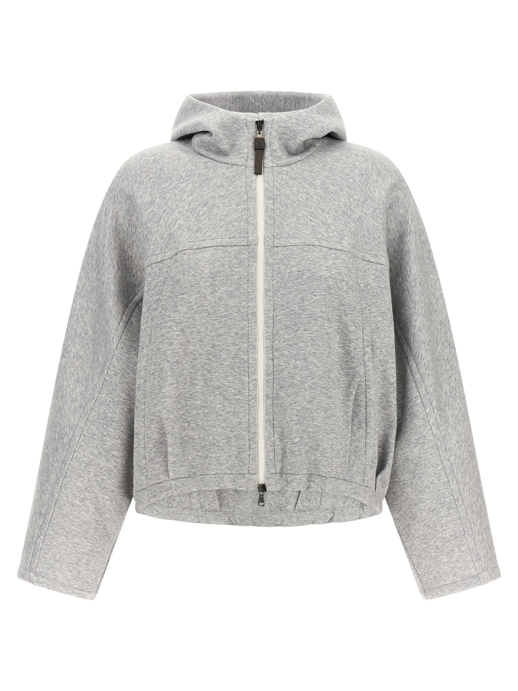 Gray Cotton Hoodie