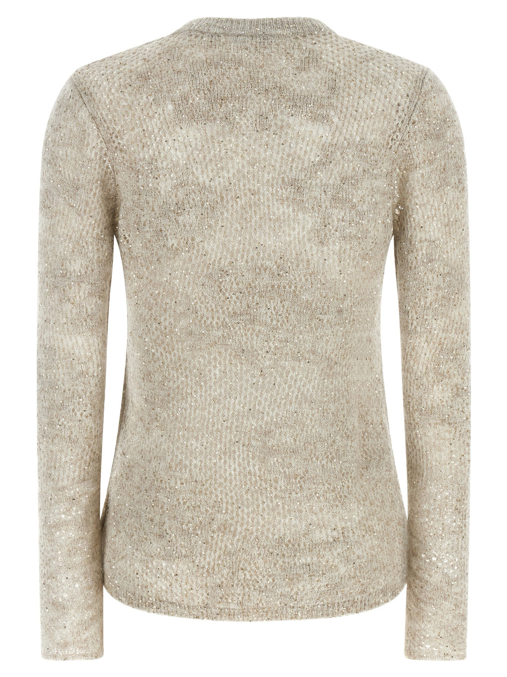 Beige Nylon Cardigan