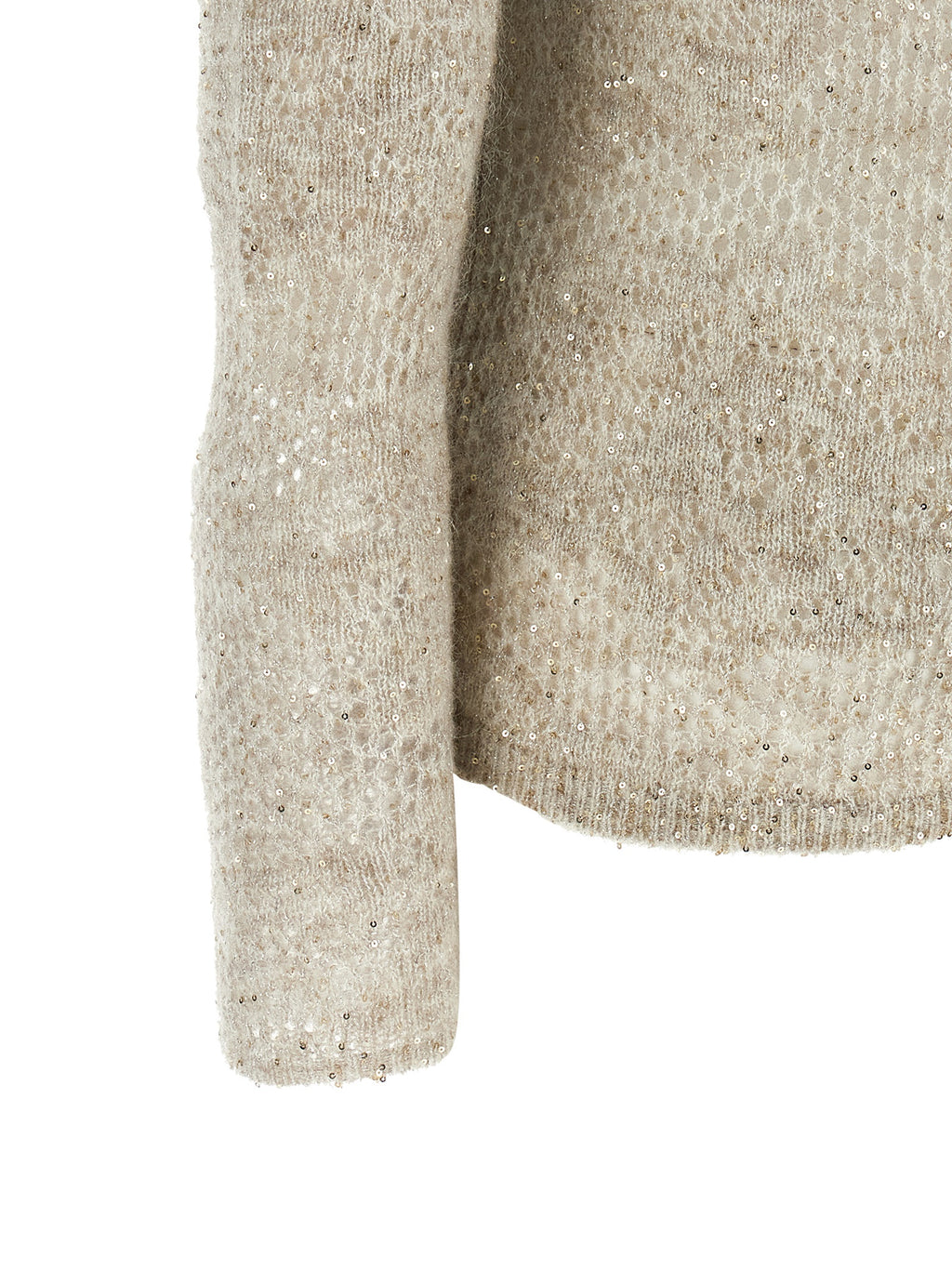 Beige Nylon Cardigan