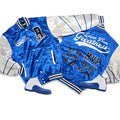 RETRO LABEL LEARN FROM GREATNESS SATIN JACKET (RETRO 12 Retro Blueberry)