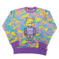 Retro Label Drip Bear Crewneck (Easter Camo)