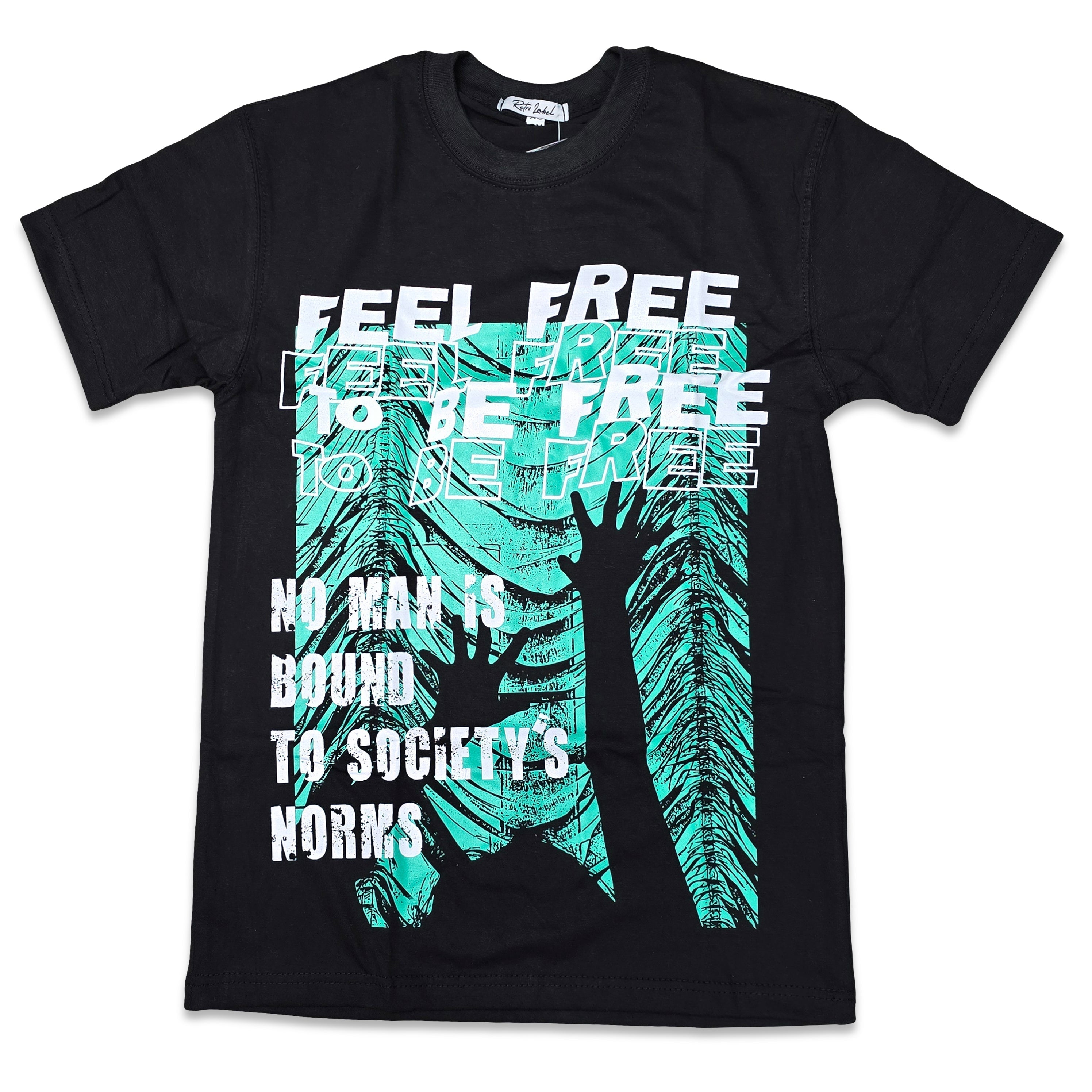 RETRO LABEL FEEL FREE SHIRT (Retro Air Jordan 1 Retro High OG GREEN GLOW)