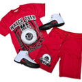 Retro Label WATCH OVER ME Shorts and Shirt Set (Retro 12 Taxi)