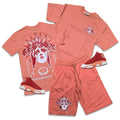 Retro Label REBORN Shorts and Shirt Set (Retro 13 Dune Red)
