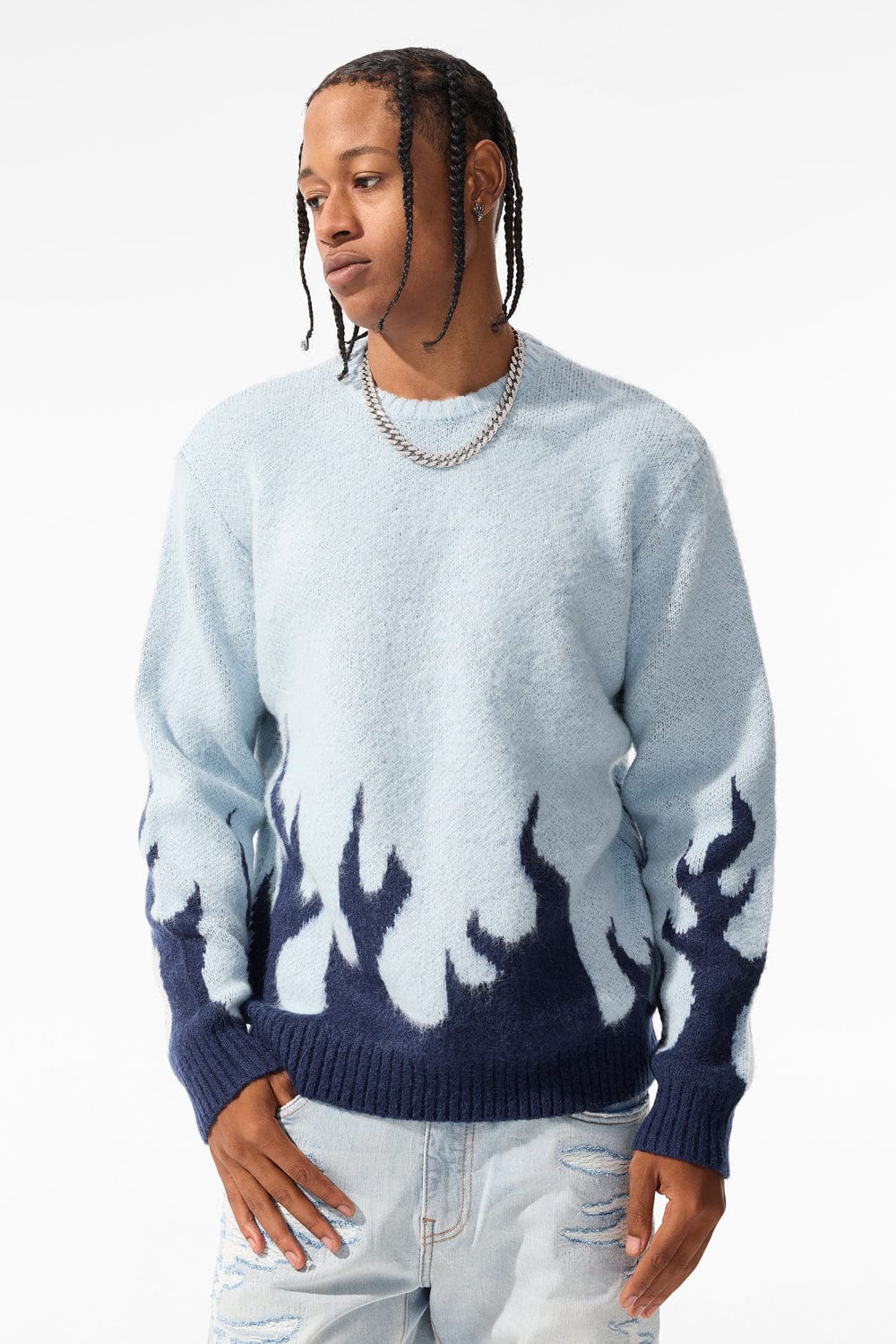 Jordan Craig Inferno Crewneck Sweater (Azure)