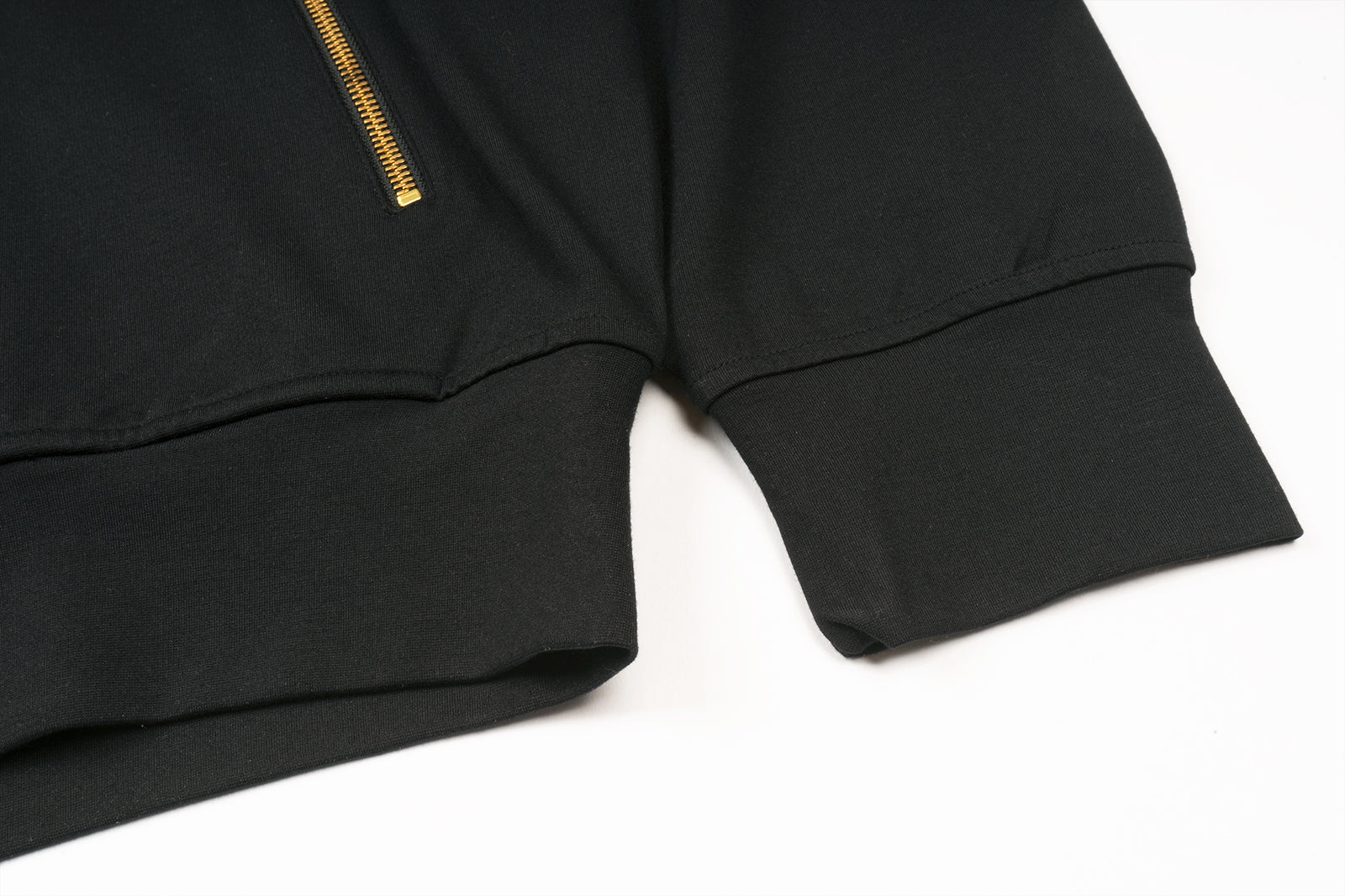 ALPHA STYLE APPLIQUE CAMDEN ZIP UP JACKET (BLACK)
