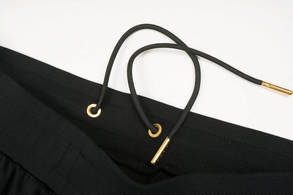 ALPHA STYLE APPLIQUE HARLEY PANTS (BLACK)