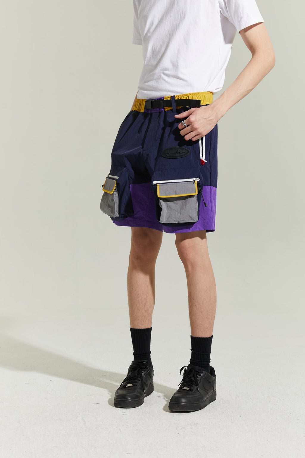 Alpha Style Ryder Hiking Shorts (Navy/ Multi)