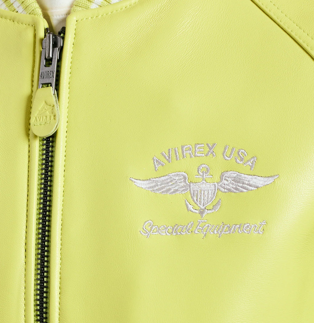 Avirex STADIUM JACKET (LIMEADE)