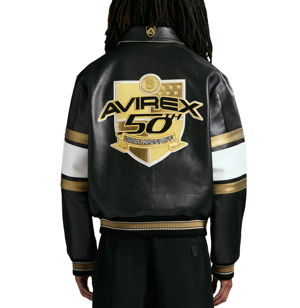 Avirex 50TH ANNIVERSARY JACKET (Black/Gold)