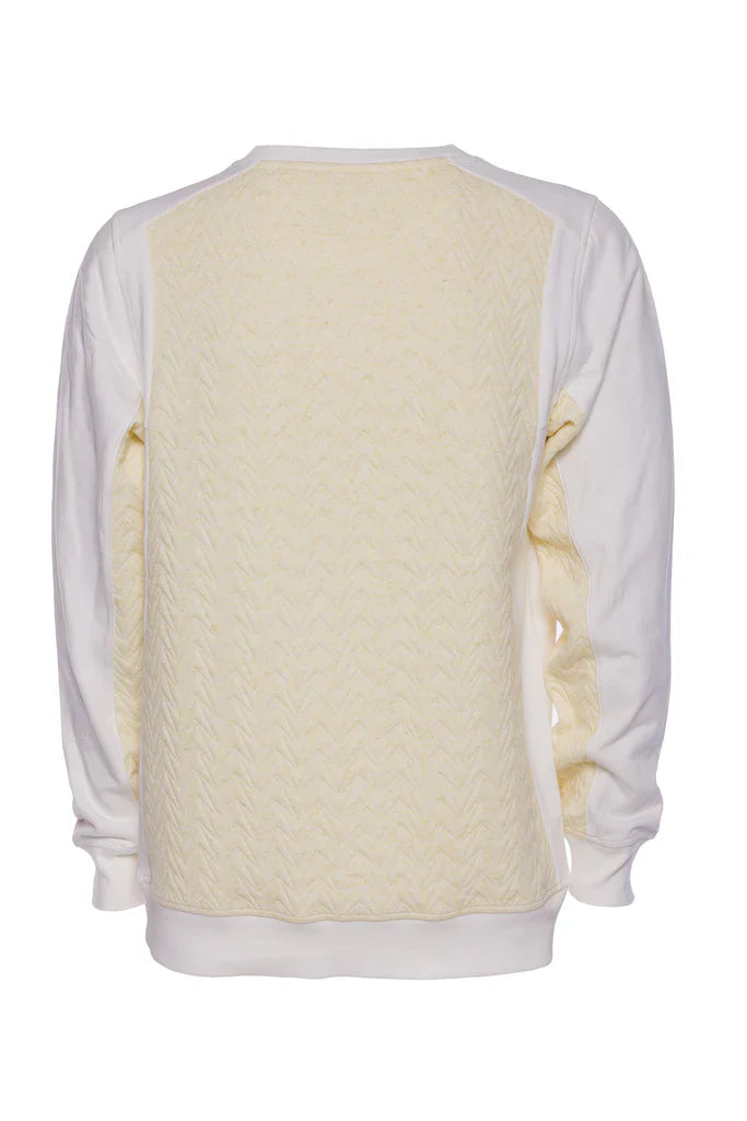 A TIZIANO Blaise | Fancy Knit Crewneck (PALE LIME)