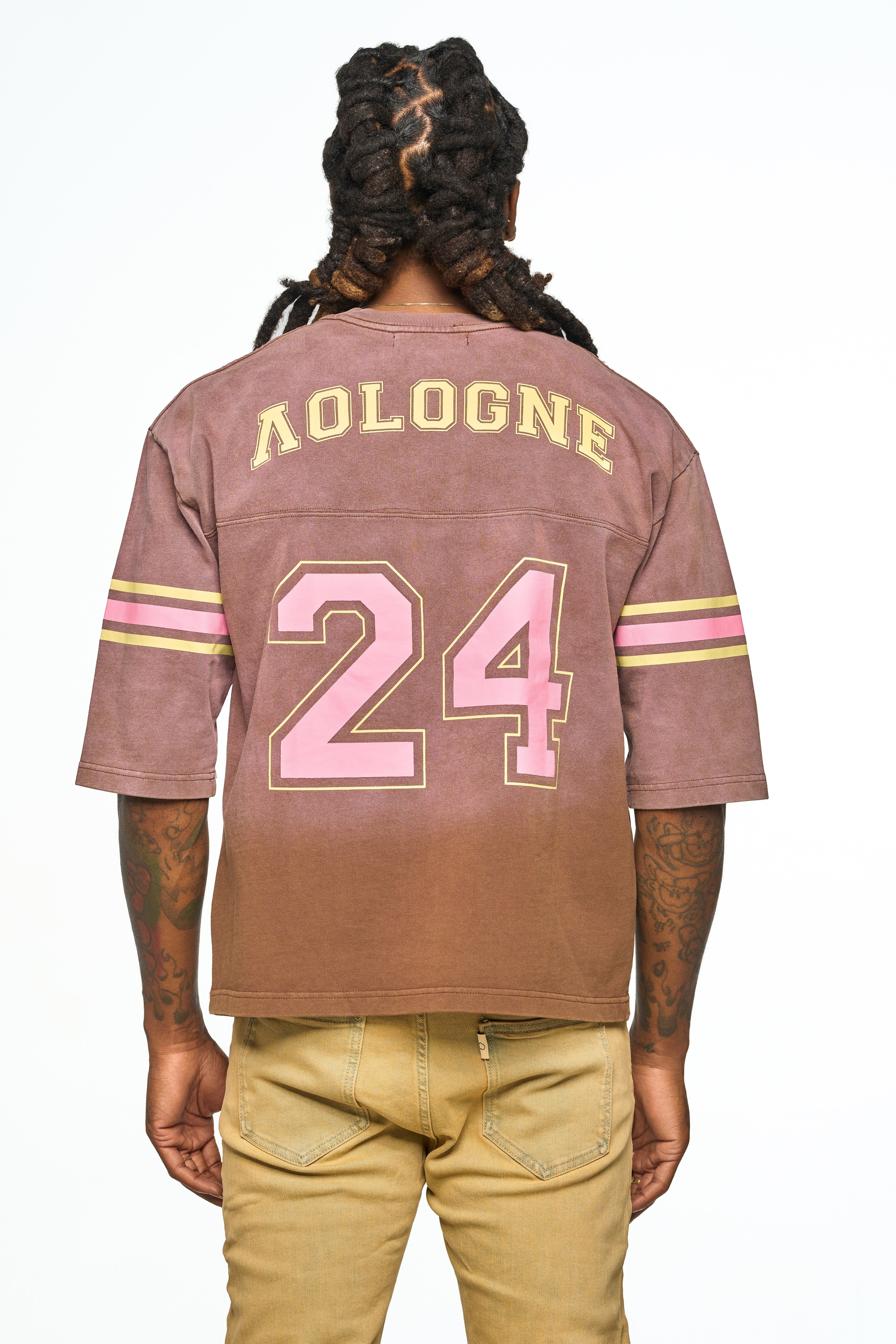 AOLOGNE ONE MAN TEAM BROWN SS TEE (BROWN)
