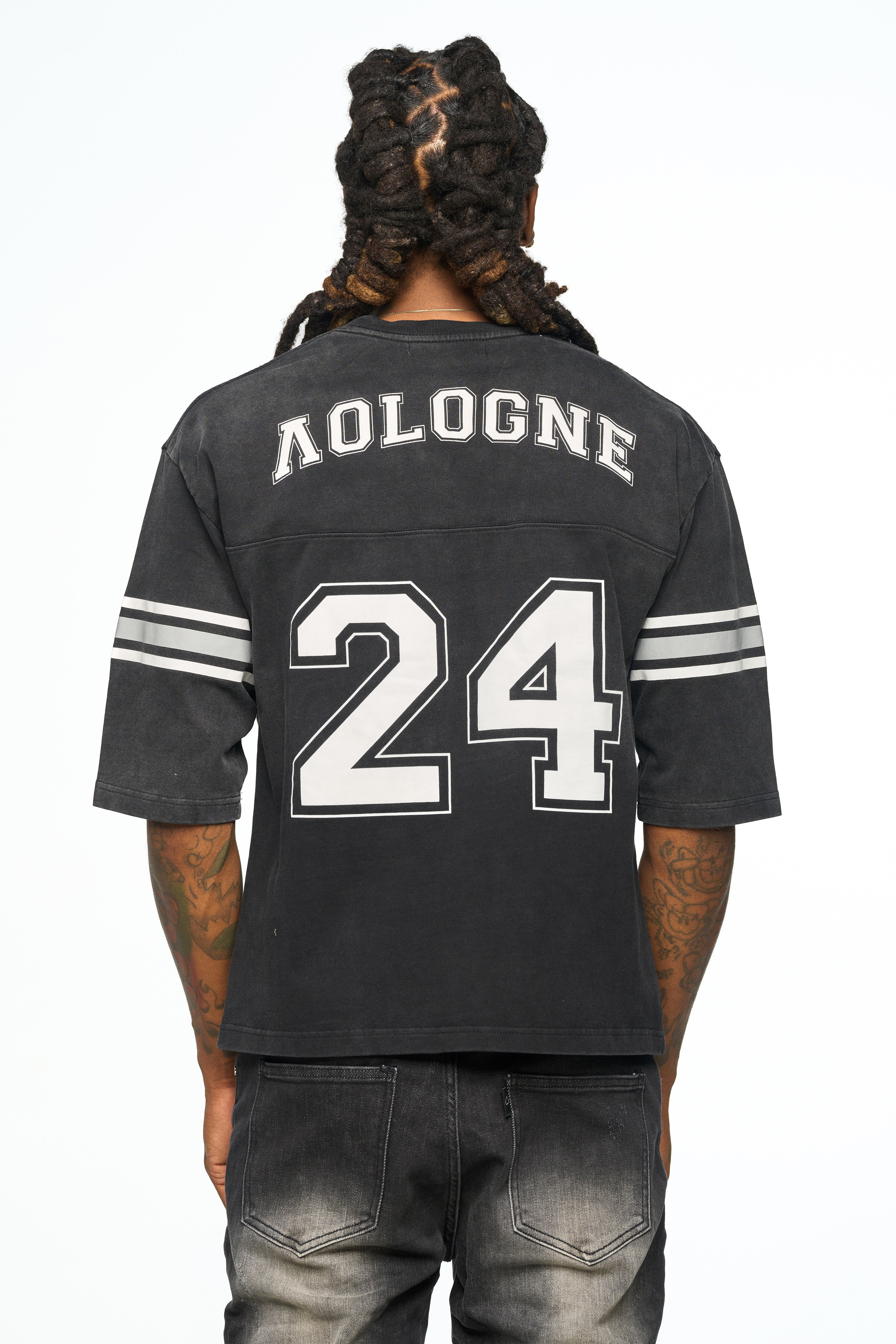 AOLOGNE ONE MAN TEAM BLACK SS TEE (BLACK)