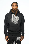 AOLOGNE LONELY WORLD BLACK HOODIE (BLACK)