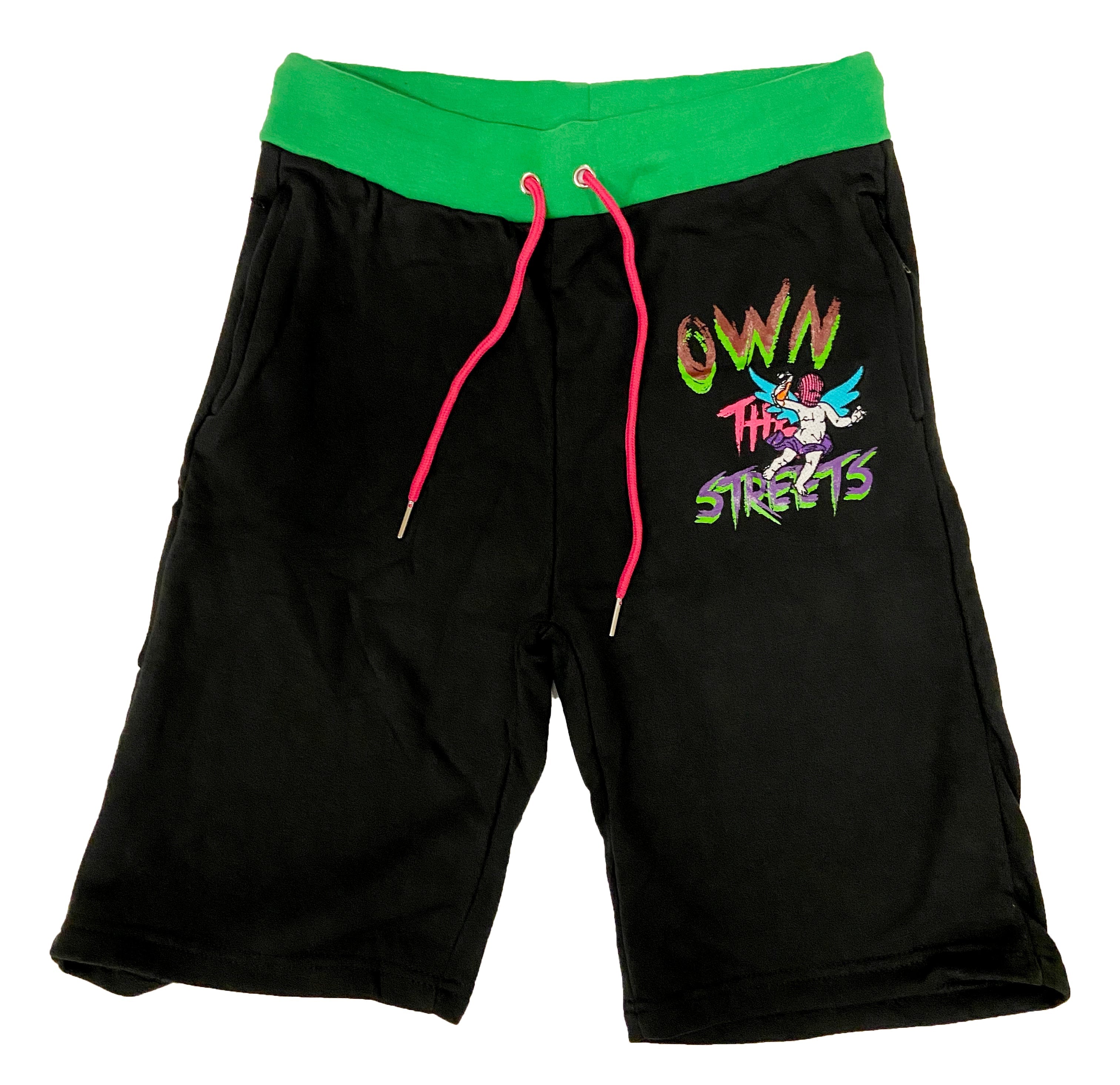 Retro Label Own the Streets Shorts (Multi)