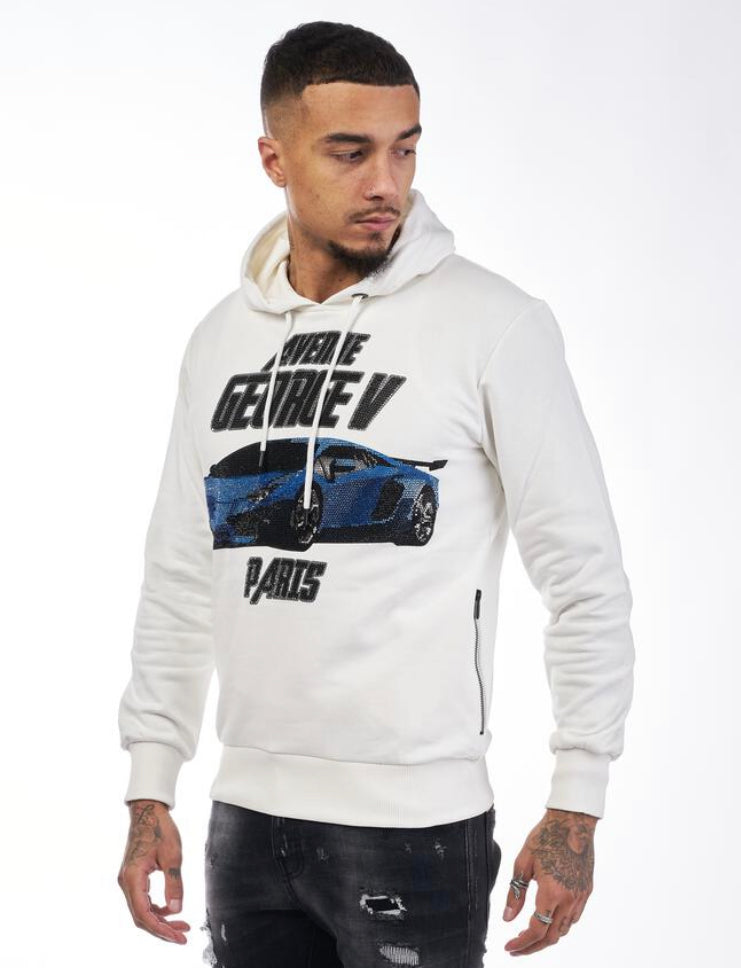 George V Paris Fast Lane Hoodie (White)