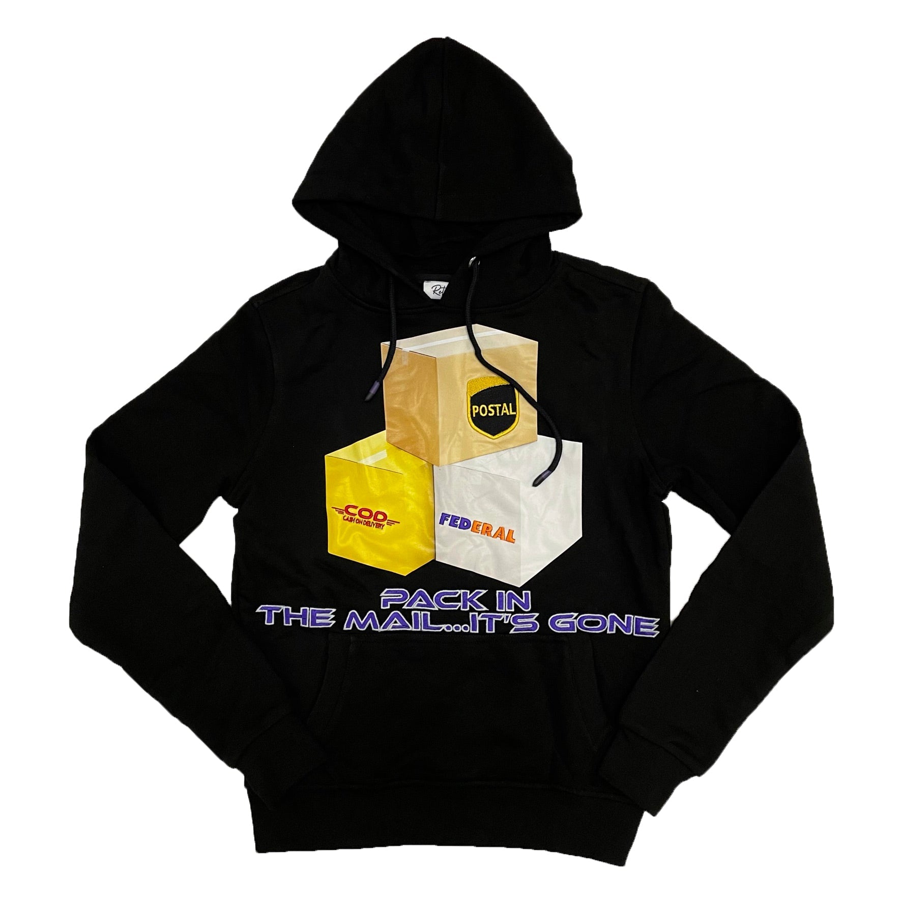 Retro Label Postal Service Hoodie (Retro 12 Dark Concord)