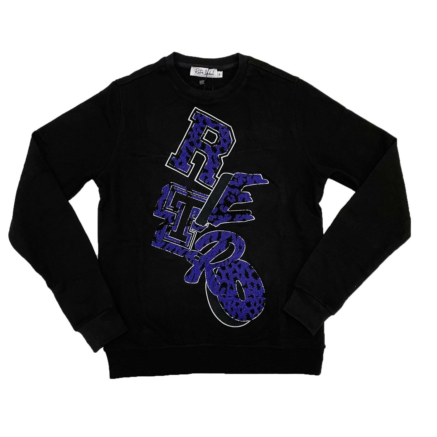 Retro Label Retro Print Crewneck (Retro 12 Dark Concord)