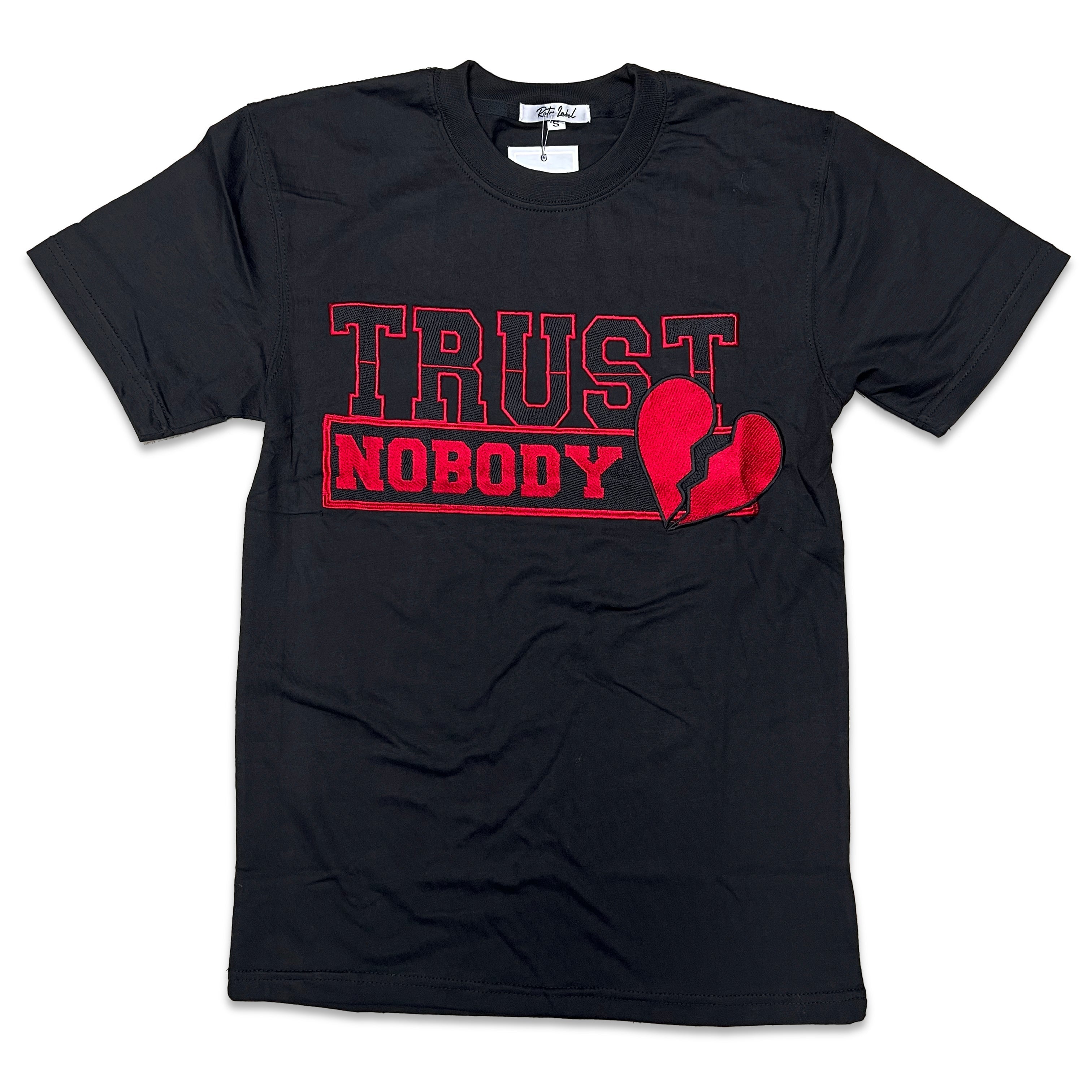 RETRO LABEL Trust Nobody SHIRT (RETRO 9 CHILE RED)