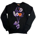 Retro Label No Love Air Crewneck (Retro 3 Court Purple)