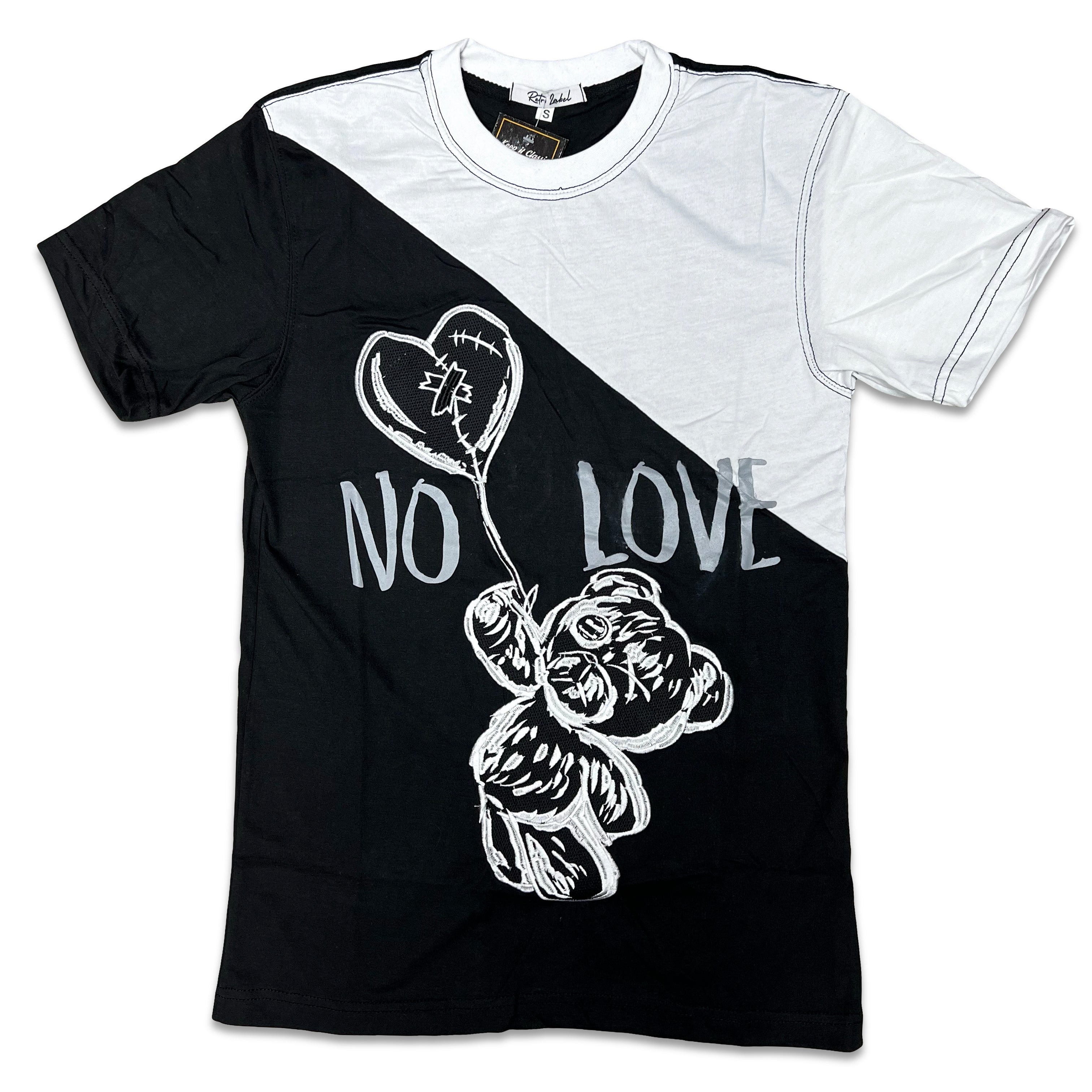 RETRO LABEL No Love SHIRT (RETRO 4 BLACK CANVA)
