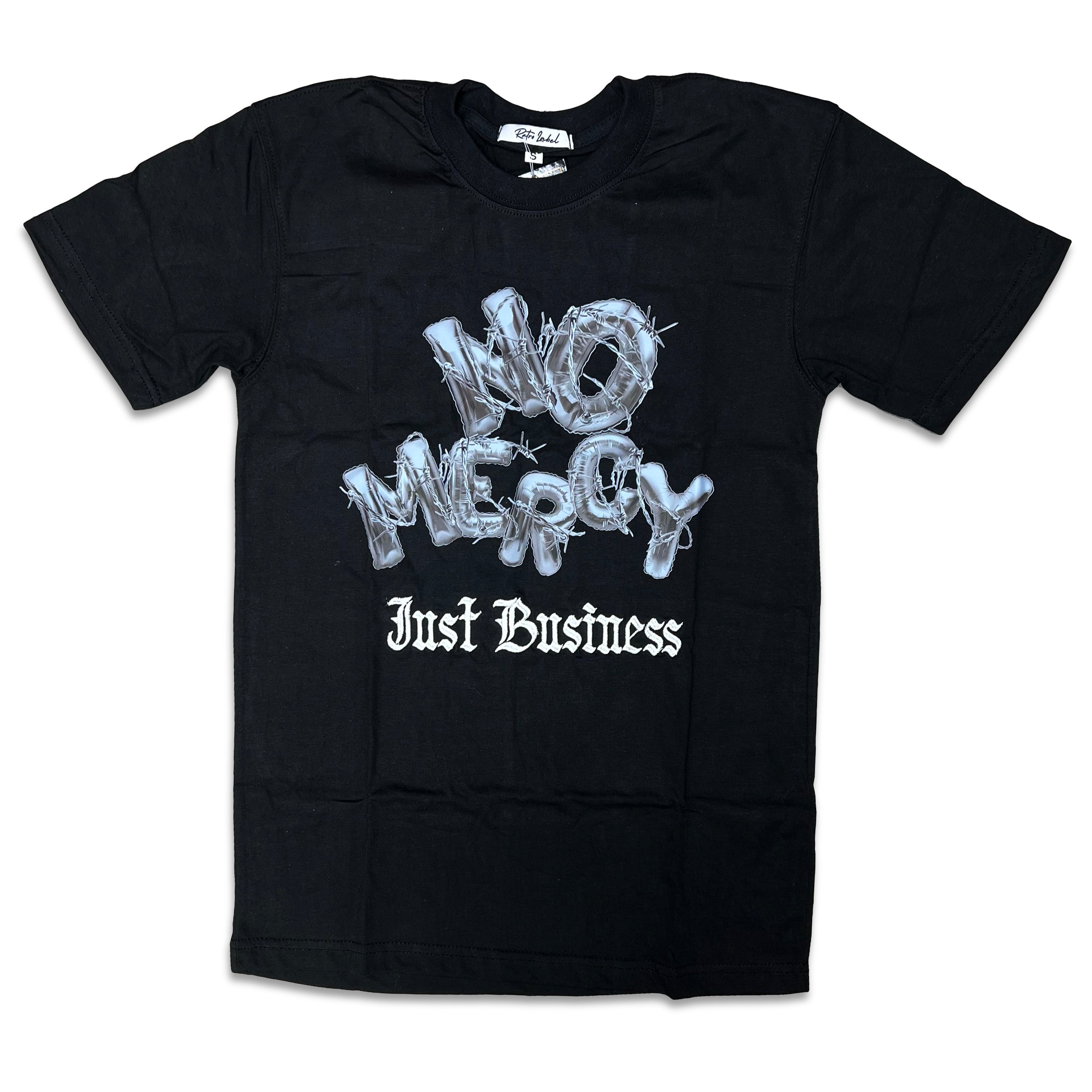 RETRO LABEL No Mercy SHIRT (RETRO 4 BLACK CANVA)