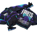 RETRO LABEL FRUITS OF LABOR SATIN JACKET (RETRO 6 AQUA)