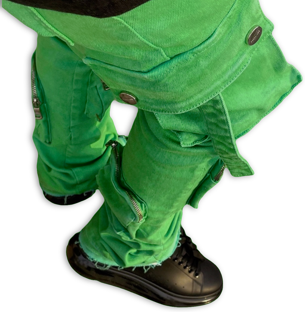 PHEELINGS NEVER LOOK BACK CARGO STACK DENIM (PARAKEET GREEN)