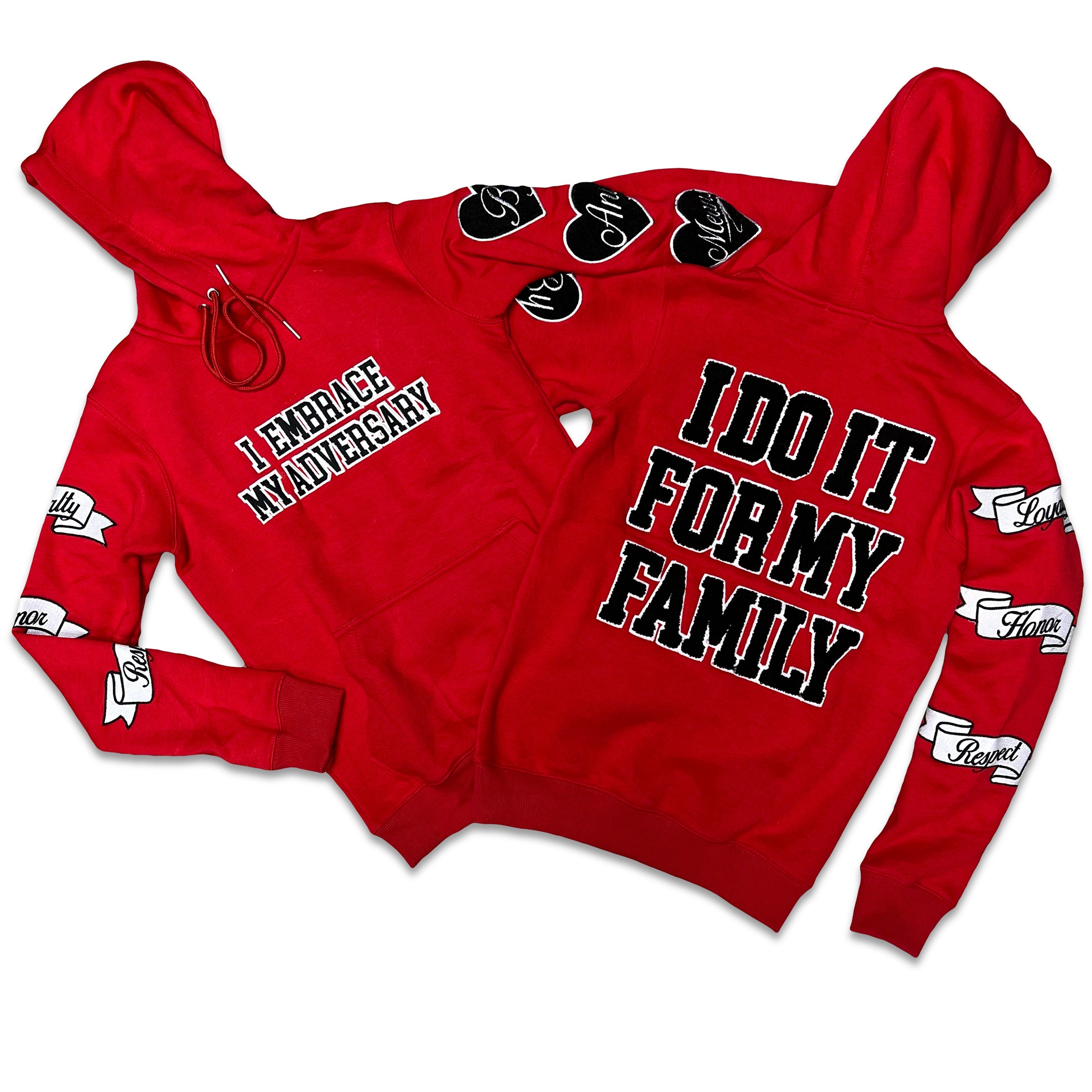 RETRO LABEL Family HOODIE (RETRO 11 Cherry)