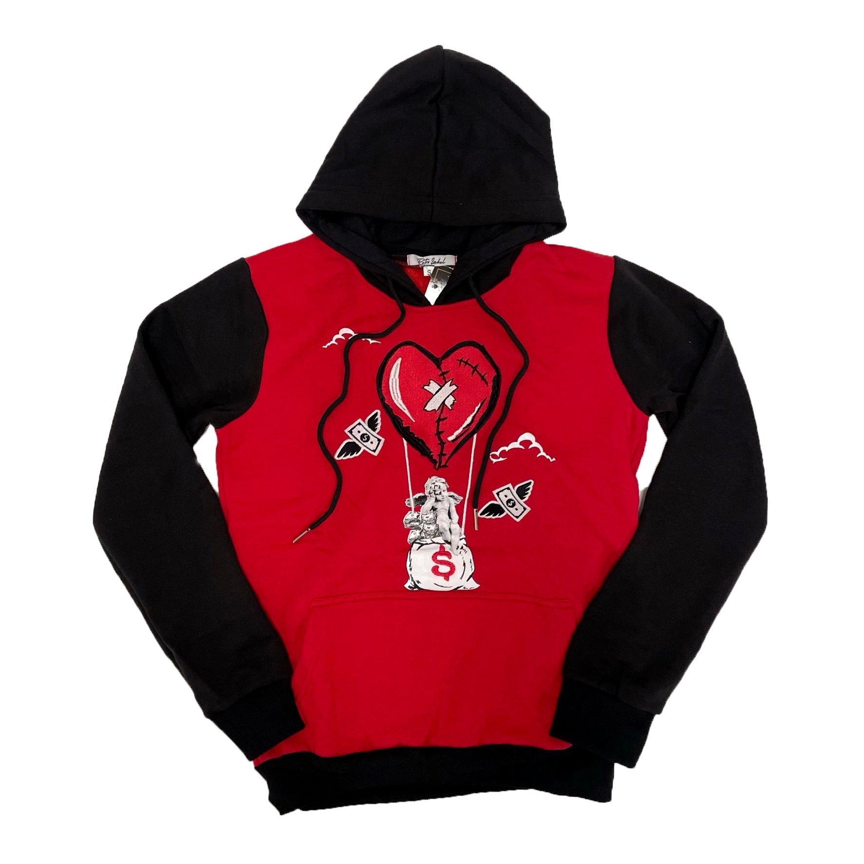 Retro Label Hot Air Hoodie (Retro 6 Carmine)