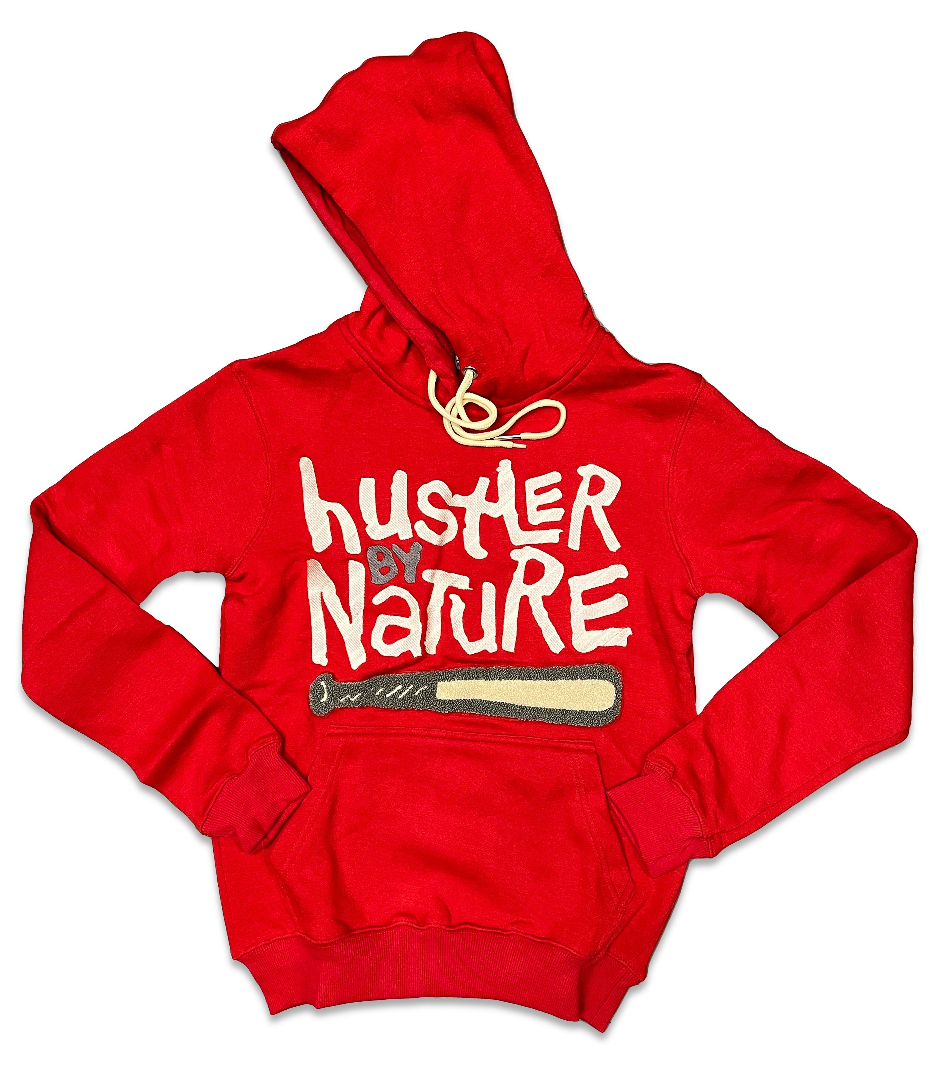 RETRO LABEL HUSTLER BY NATURE HOODIE (RETRO 3 Muslin)