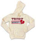 RETRO LABEL Trust Nobody HOODIE (RETRO 3 Muslin)